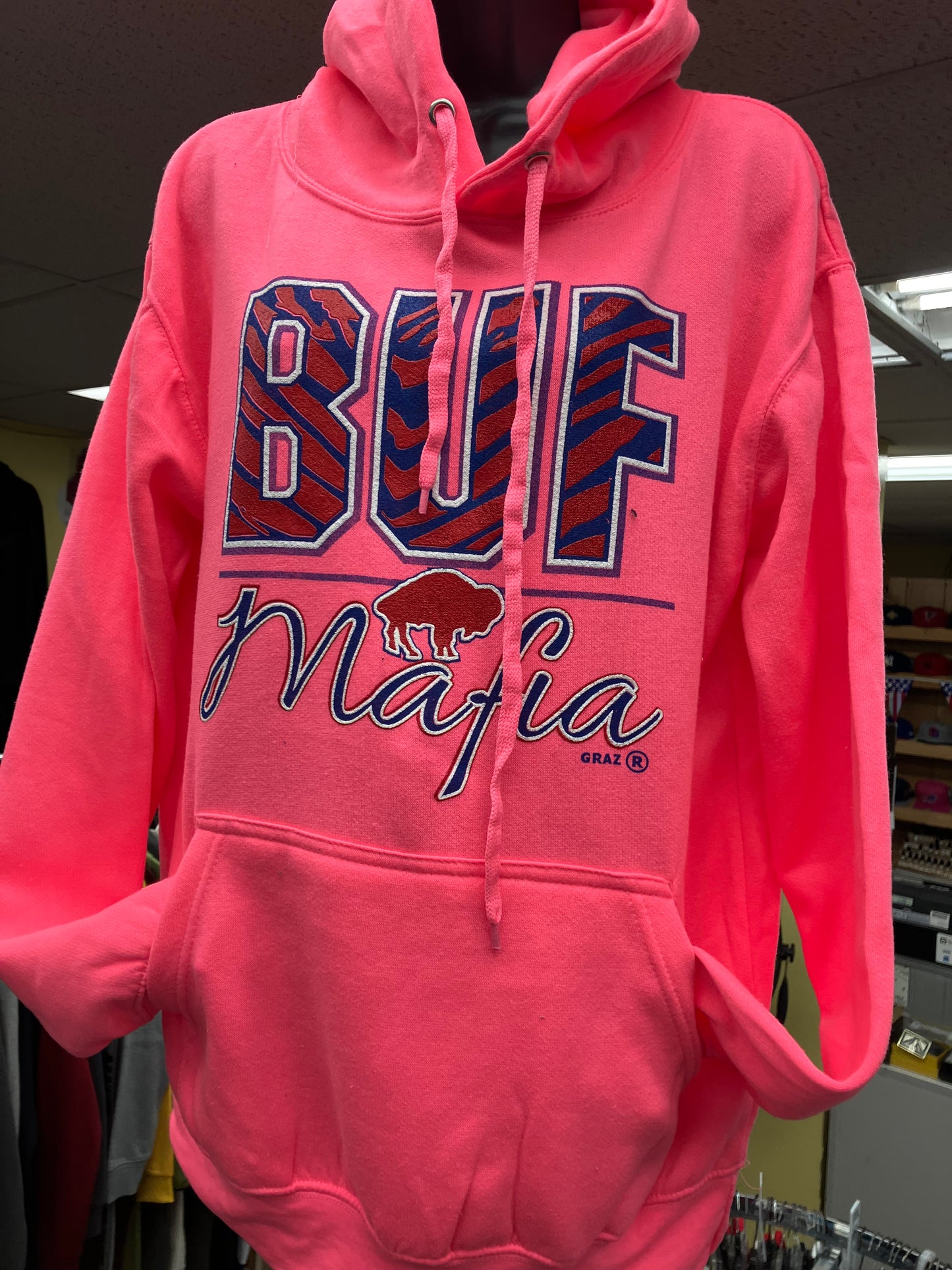 Bills Mafia Pink Hoodie