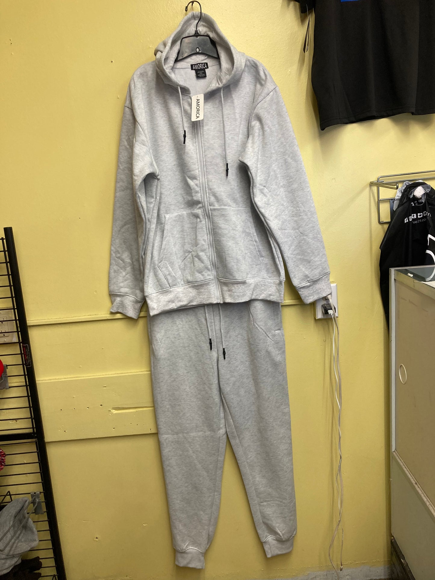 Light grey sweatsuit