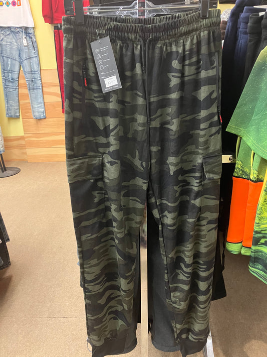 Black / Grey Camo Sweatpants