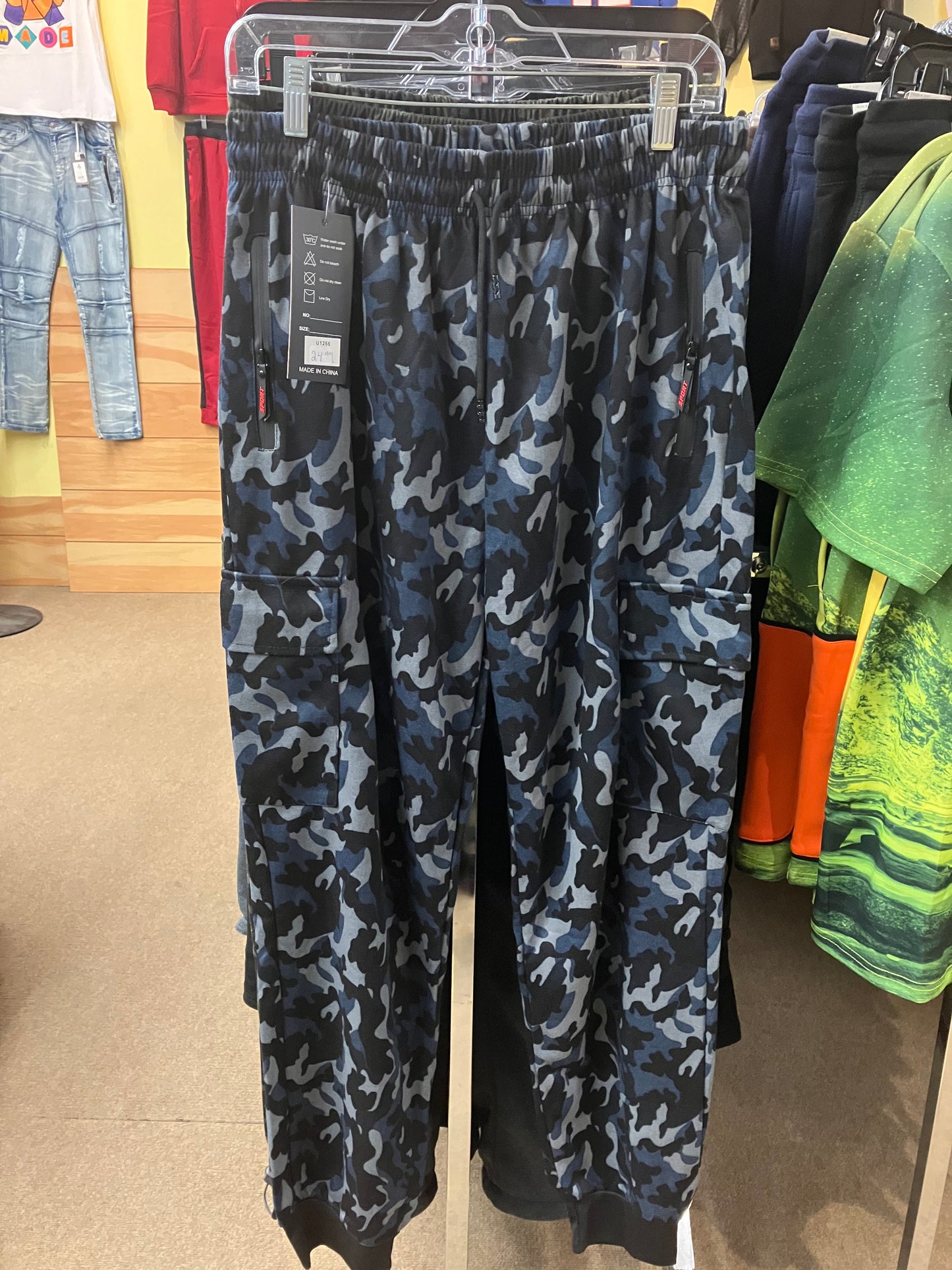 Black / Blue Camo Sweatpants